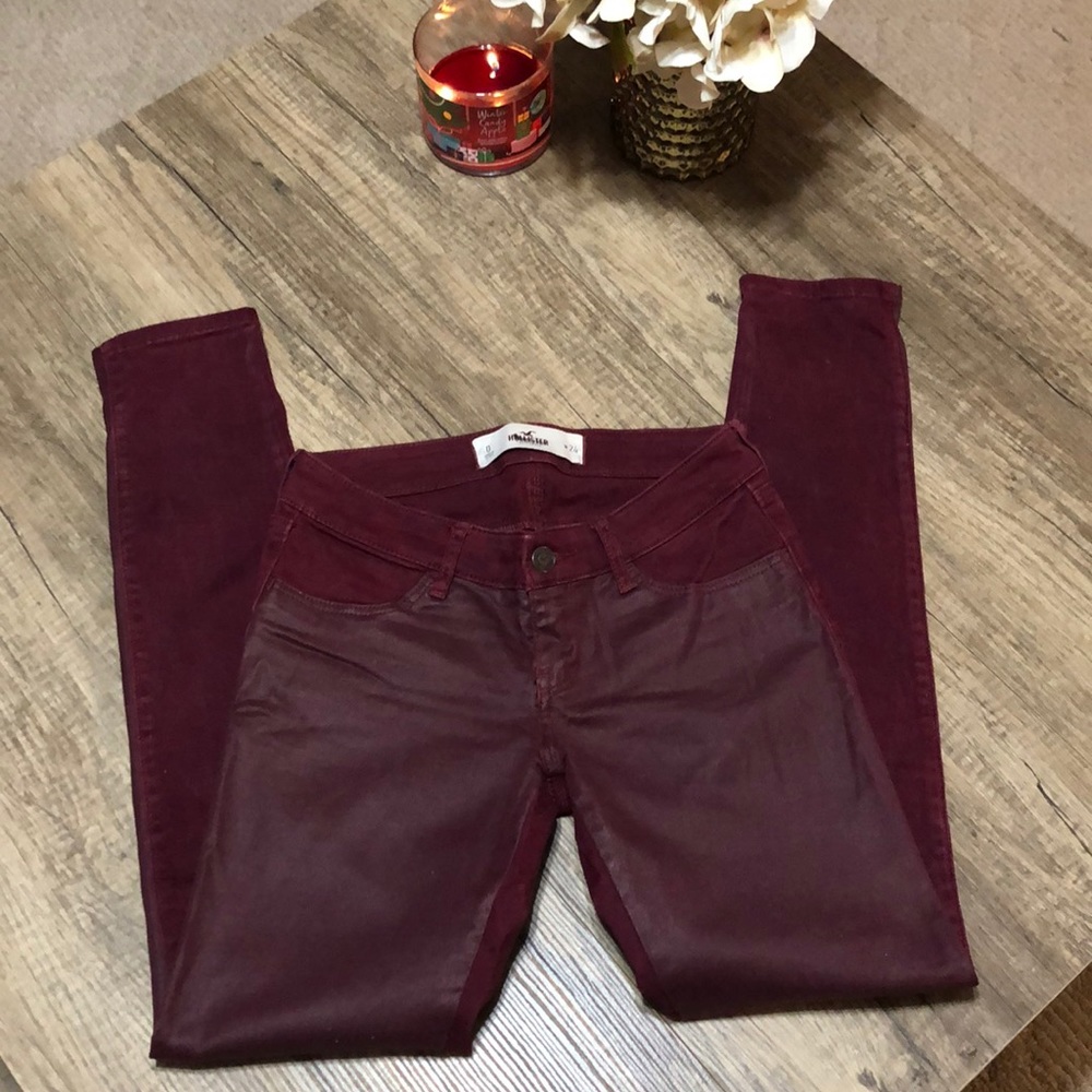 EUC maroon Hollister Jeans